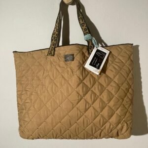 bolso acolchado beig