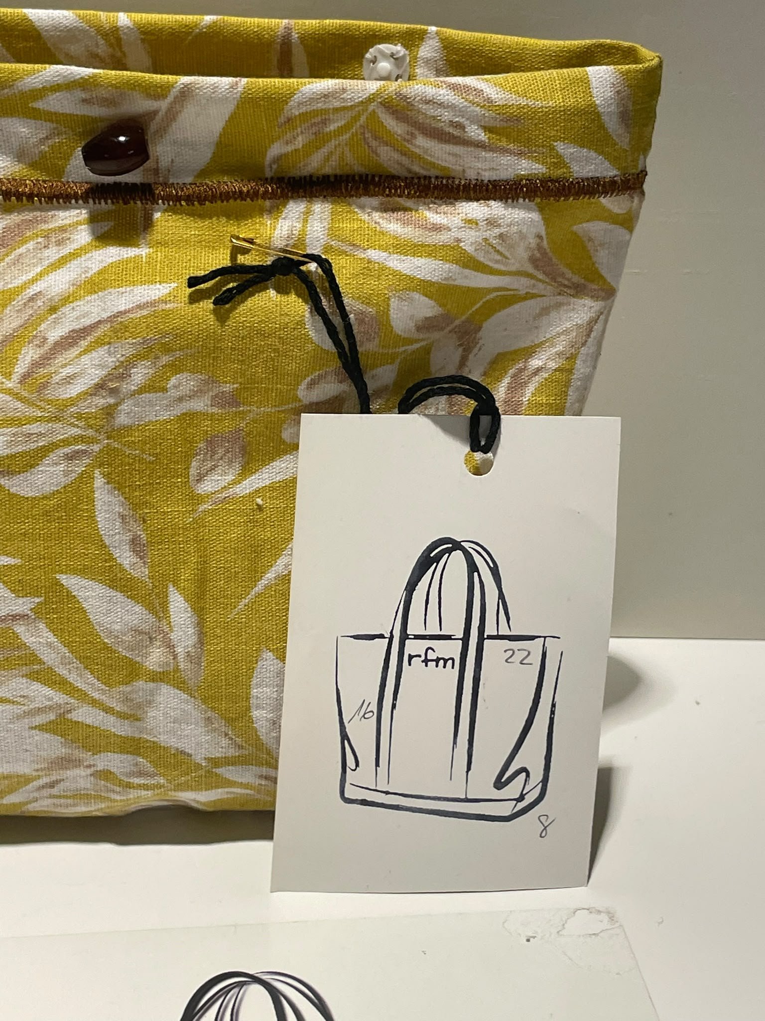 neceser de lino estampado - Imagen 2