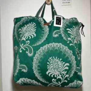 bolsa verde de playa algodón