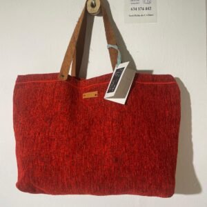 bolso terciopelo rojo
