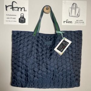 bolso acolchado azul marino