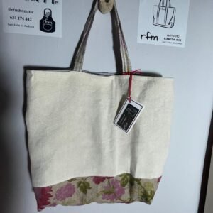 bolso lino beig combinado