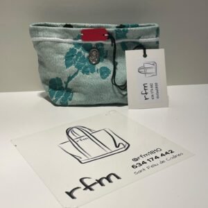 neceser de algodón de tela colchonera bolso a juego