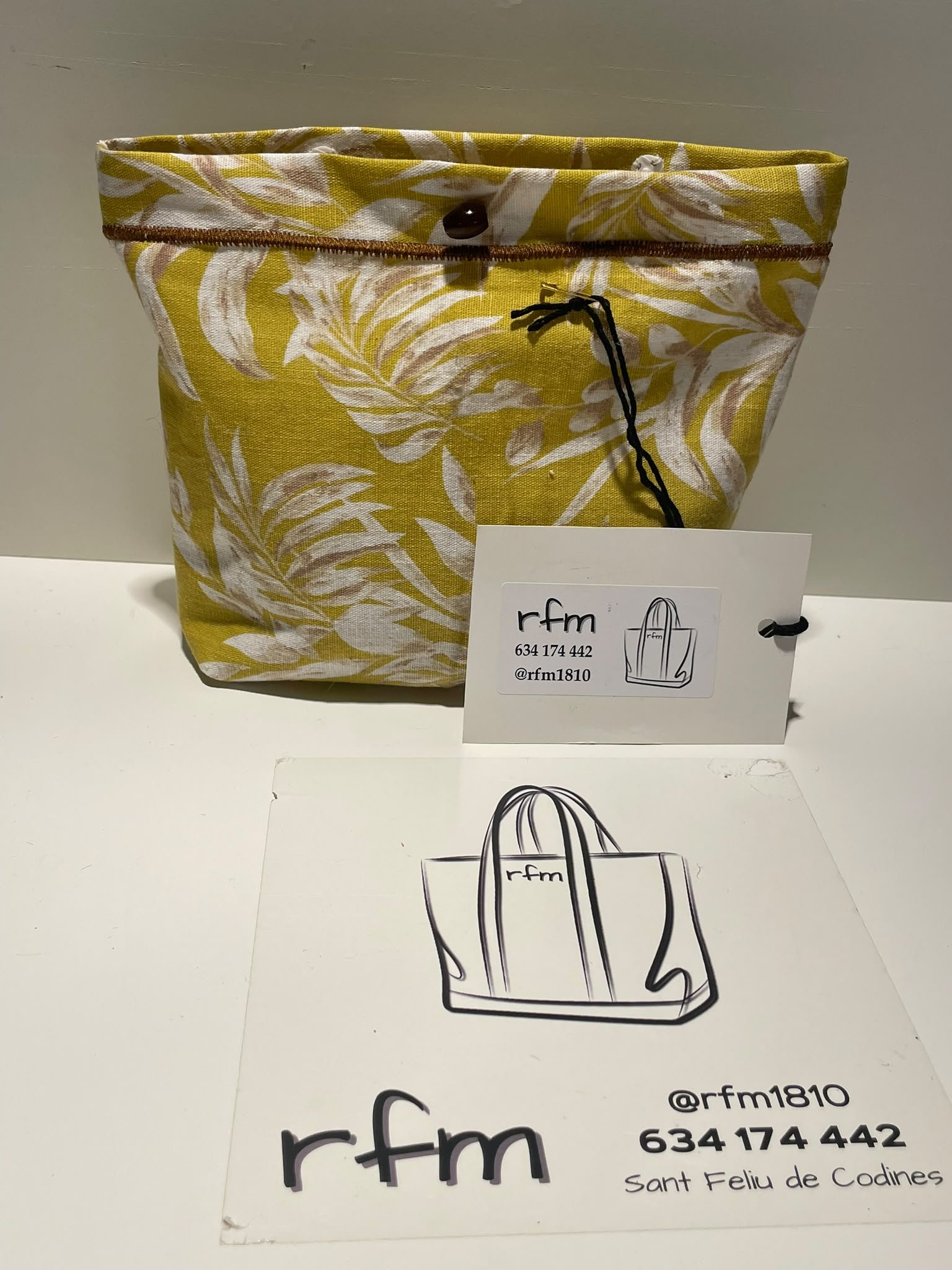 neceser de lino estampado