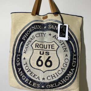 bolso algodón estampado ruta 66